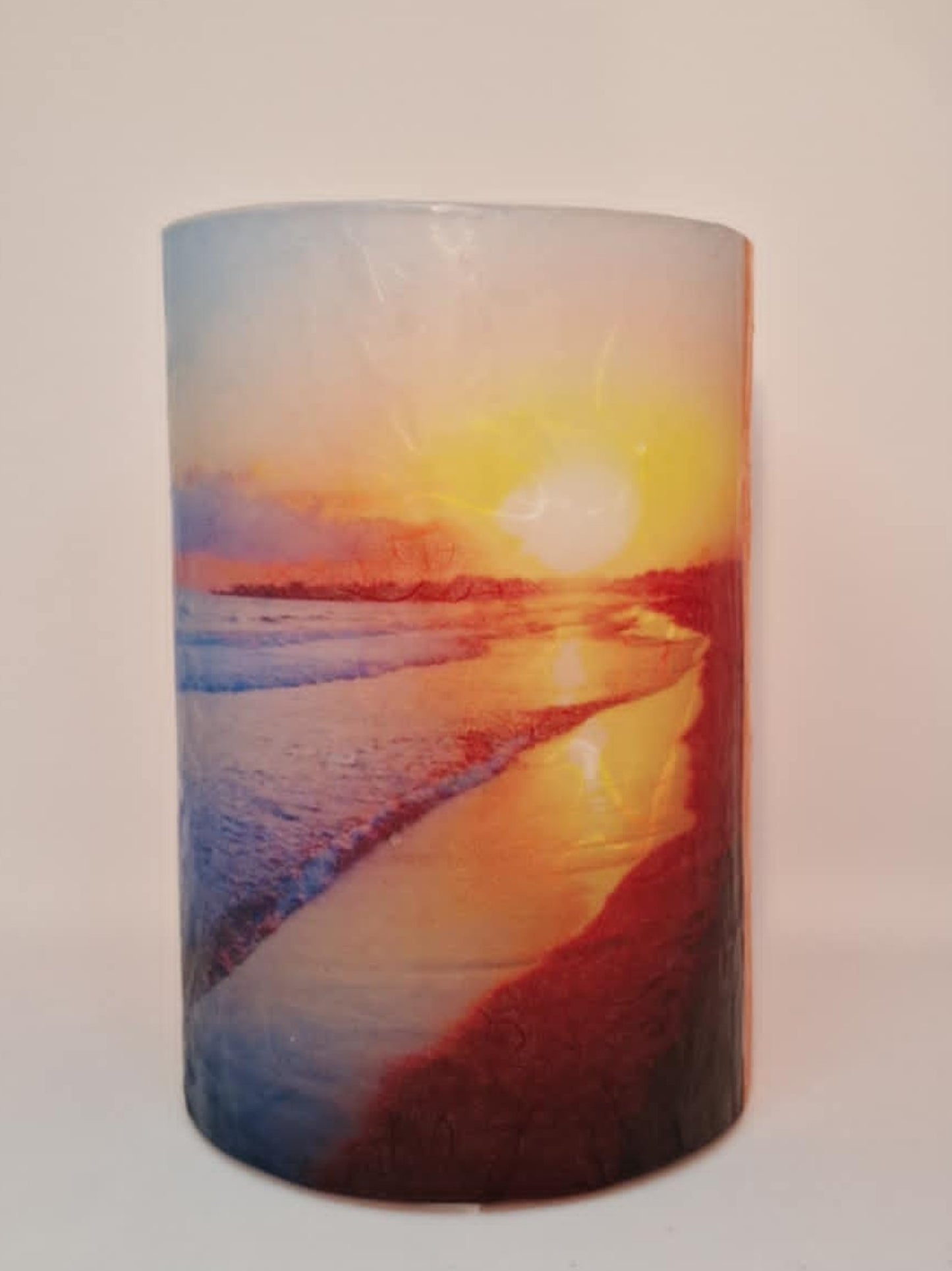 Zonsondergang op het strand
