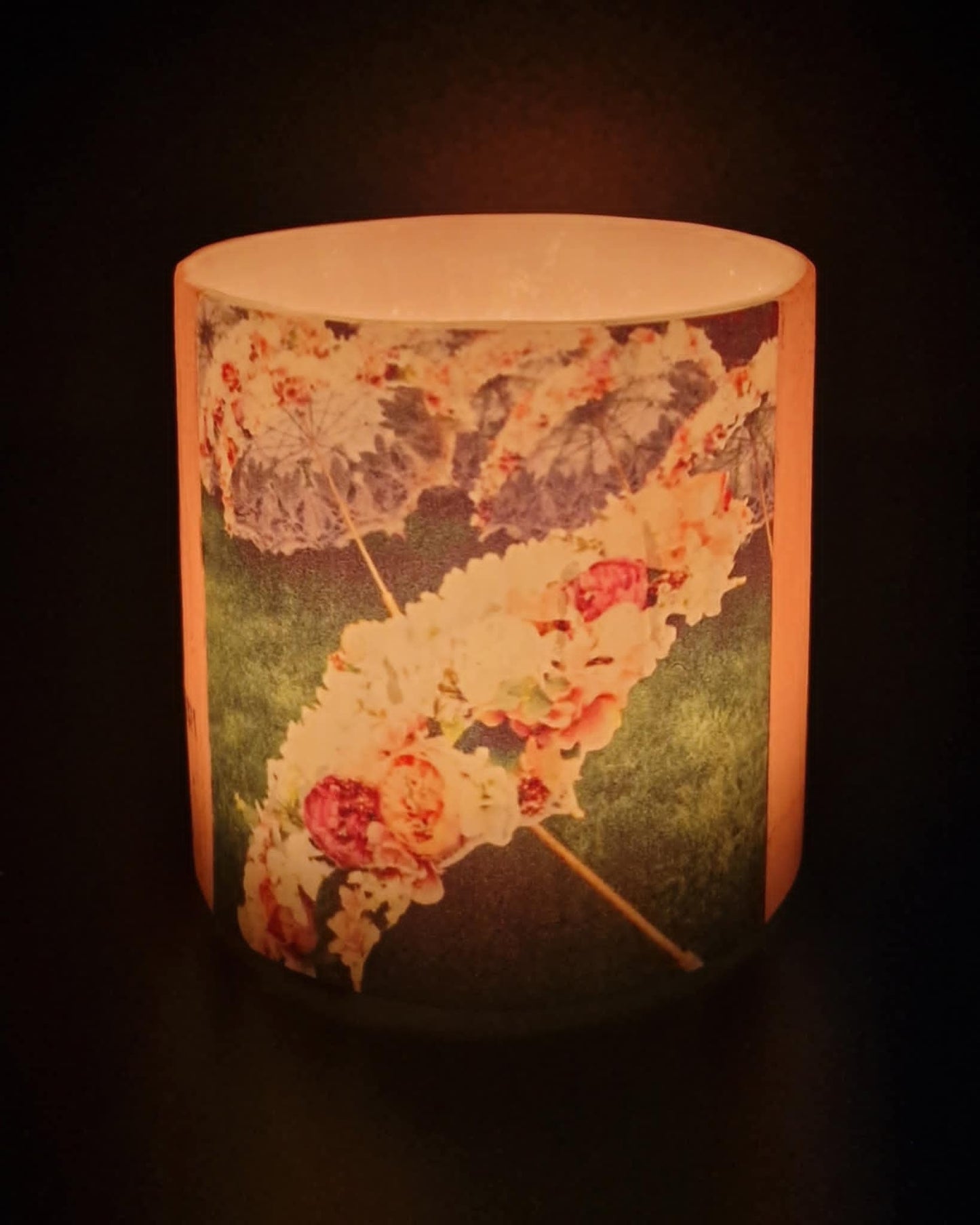 Parasols met bloemen