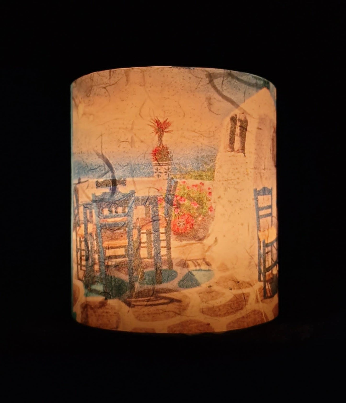 Eilandterras met uitzicht op de zee