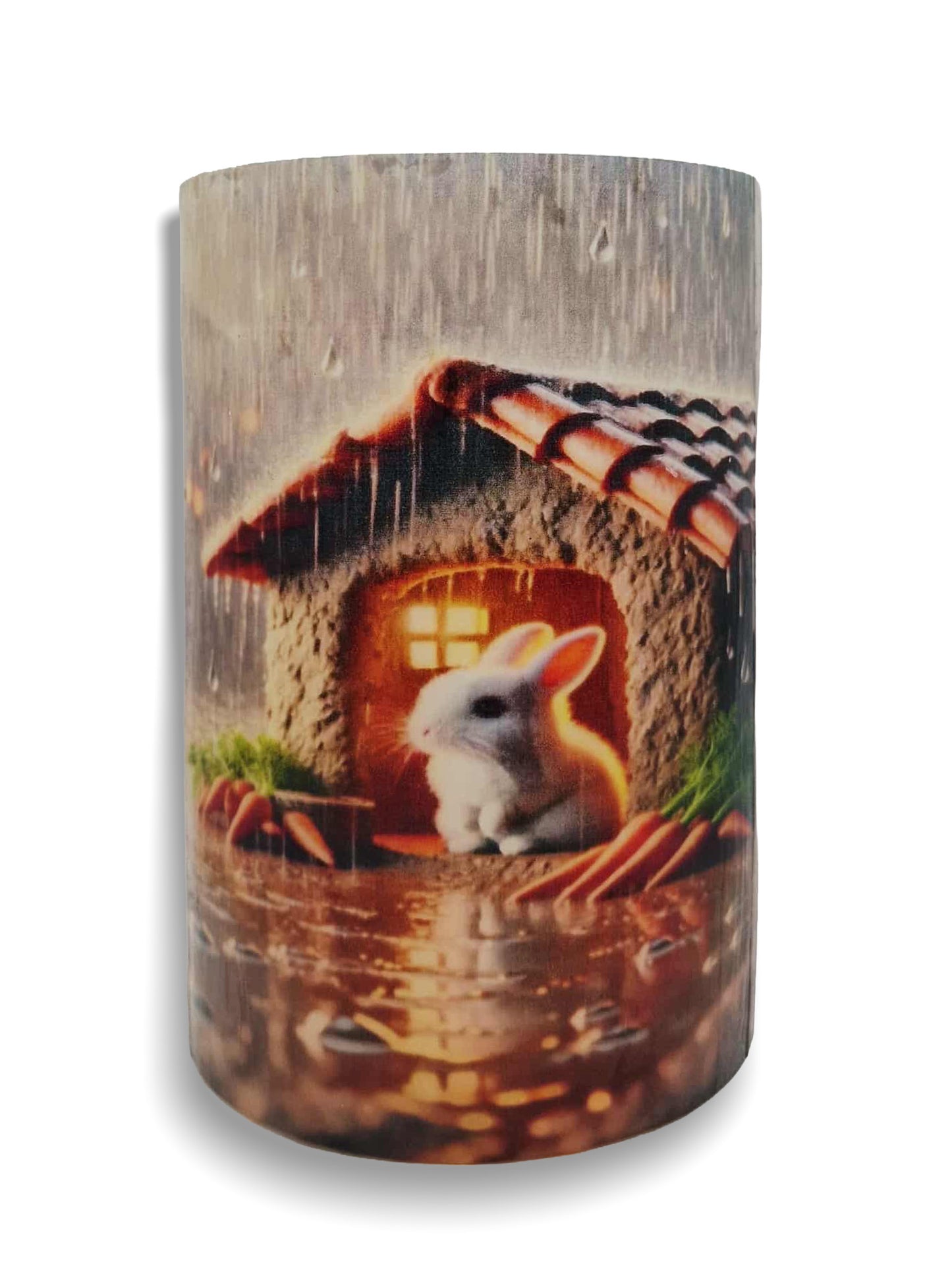 Konijntje in de regen