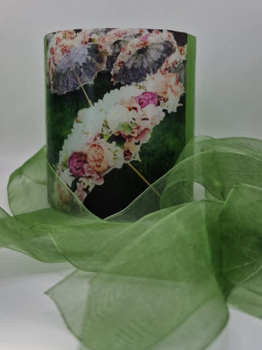 Paraplu's met bloemen