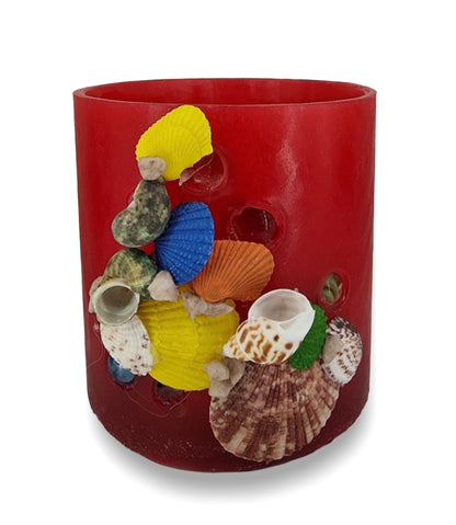 Zeeschelpen en glazen bolletjes