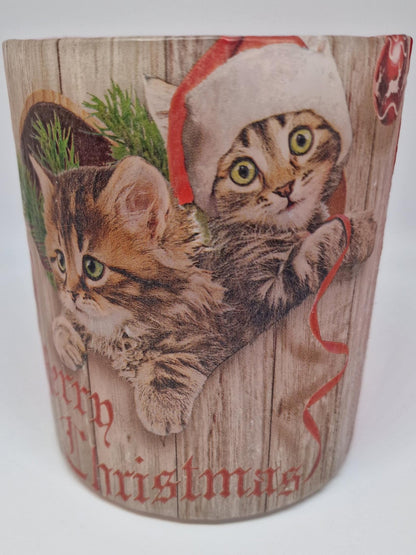 Kittens in een kerstmuts