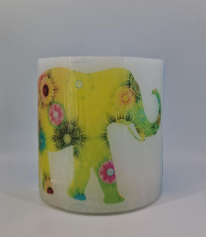 Kleurrijke babyolifant
