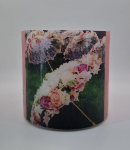 Parasols met bloemen