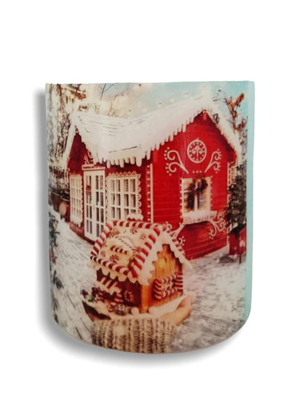 Huis versierd voor Kerst