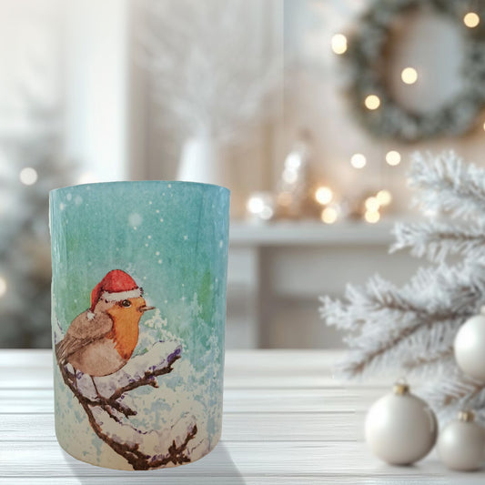 Vogel met een Kerstmuts