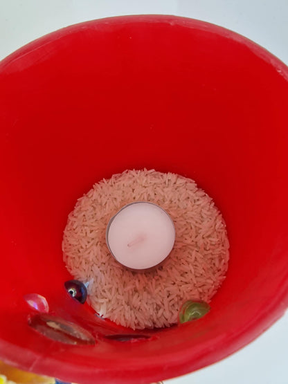 Zeeschelpen en glazen bolletjes