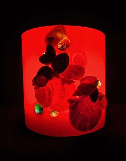 Zeeschelpen en glazen bolletjes