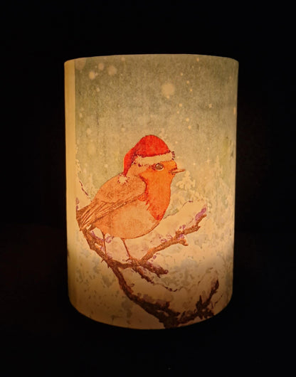 Vogel met een Kerstmuts